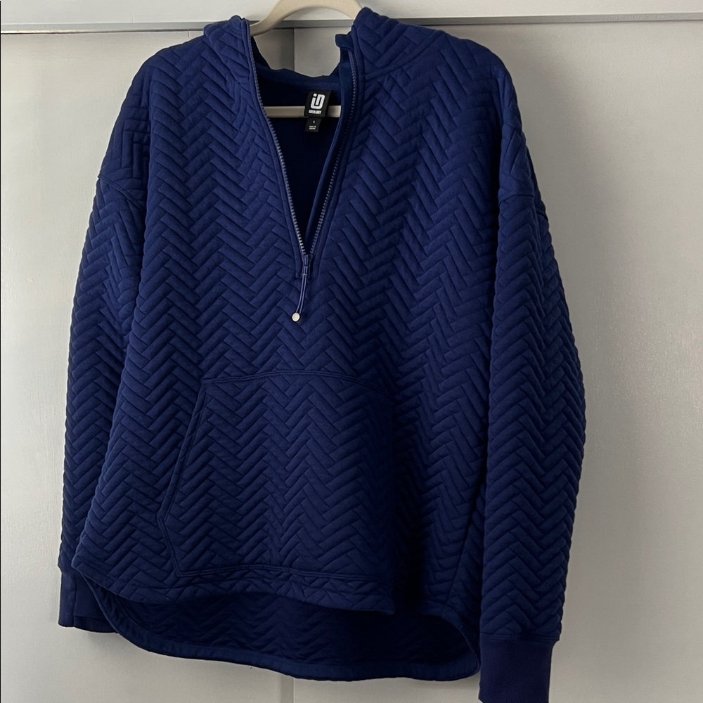 Ideology Deep Blue Quilted Hoodie
